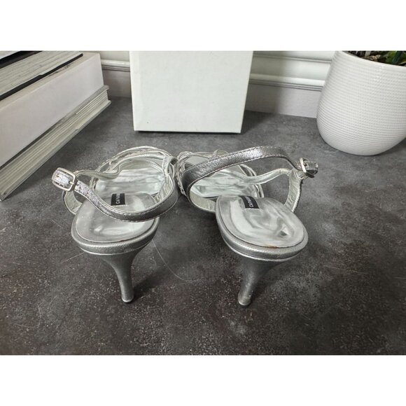 Caparros Silver Metallic Heels 8.5 - Picture 3 of 8